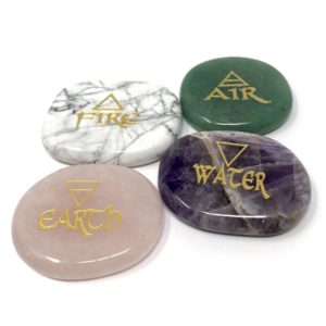 Engraved Elements Flat Stone Set (Assorted)