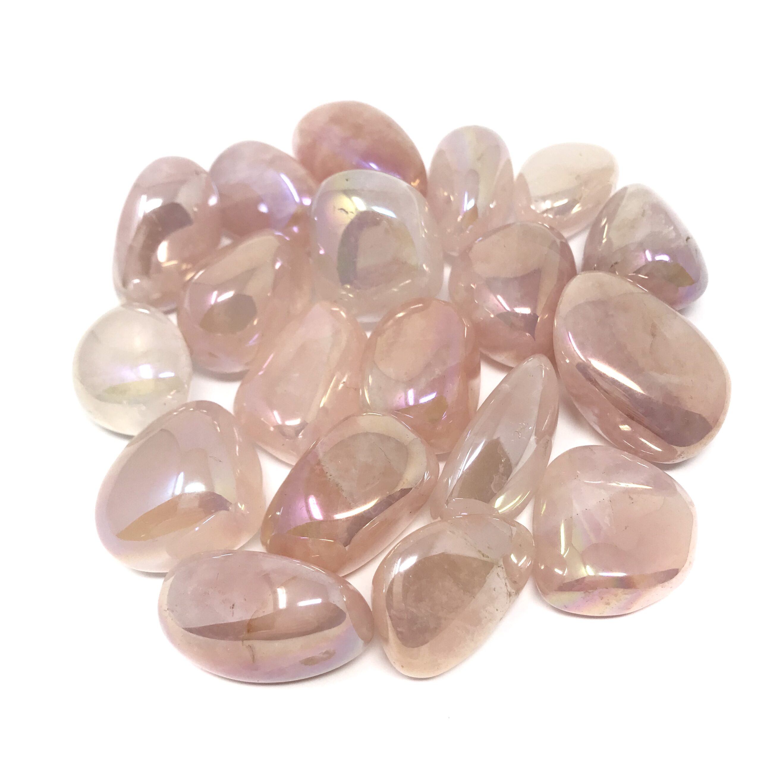 Rose Aura Quartz Tumble