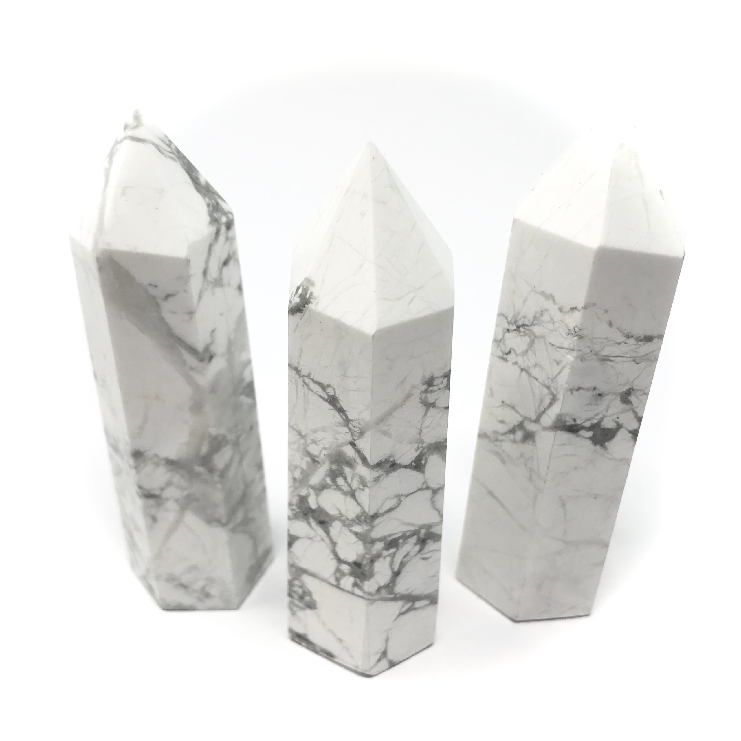 White Howlite Tower