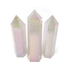 Rose Aura Quartz Tower