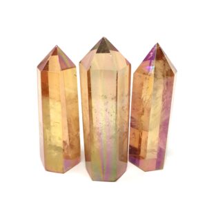 Tangerine Aura Quartz Tower