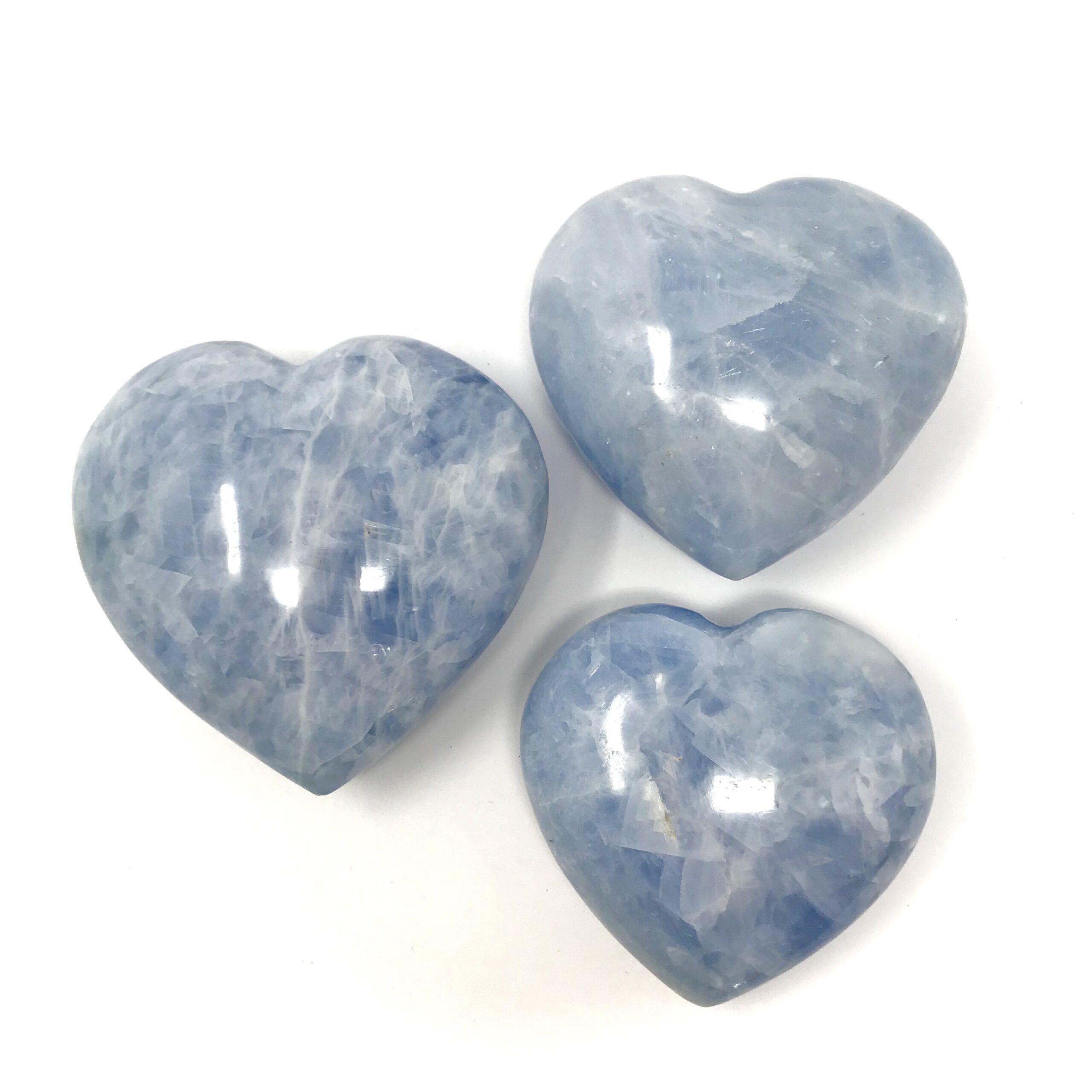 Blue Calcite Heart