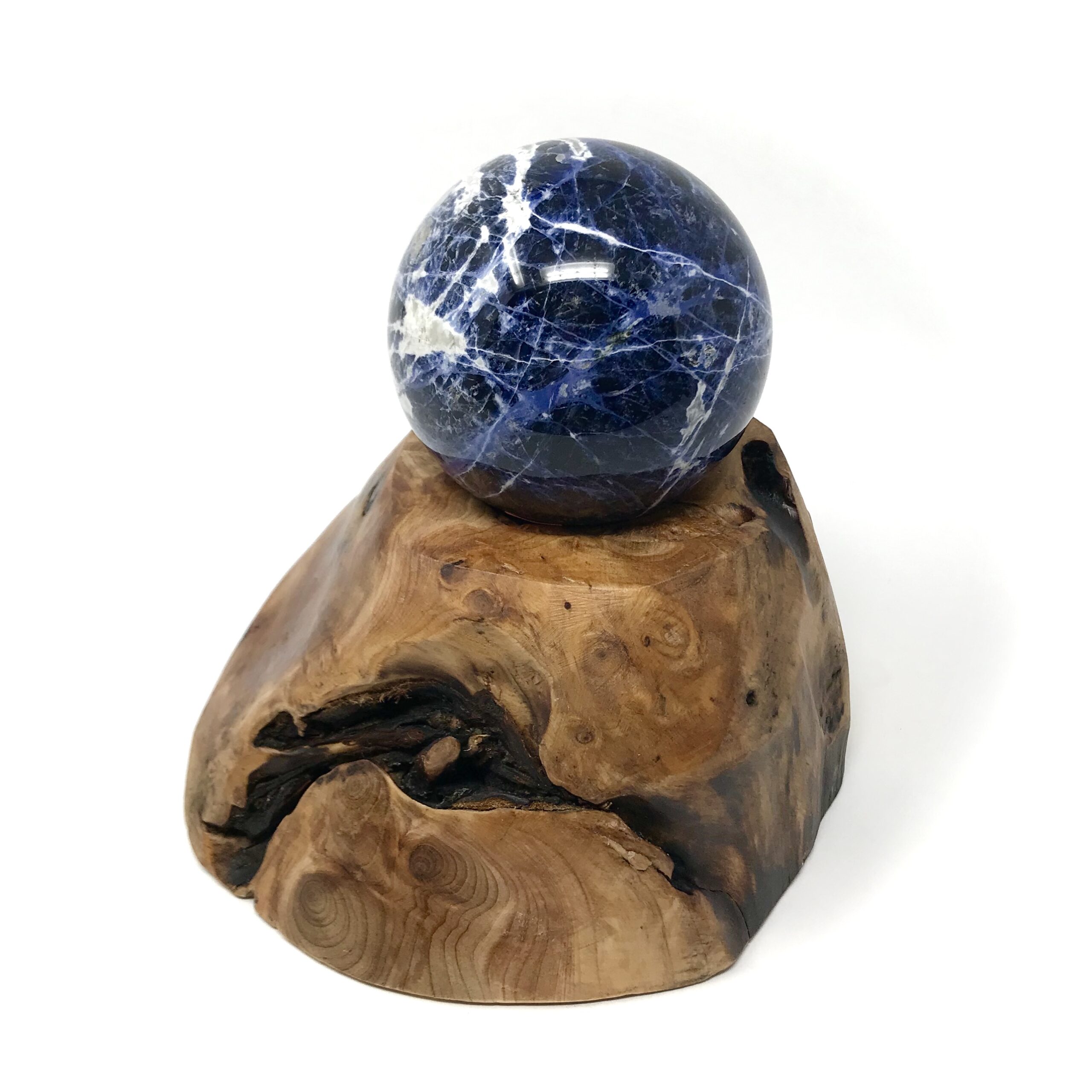 Shan Mu Wood Single Tealight/Sphere Stand